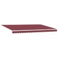 vidaXL Ručne zaťahovacia markíza s LED burgundská 500x300 cm