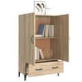 vidaXL Vysoká skrinka dub sonoma 70x31x115 cm spracované drevo