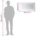vidaXL Zrkadlo do kúpeľne s LED Priehľadná 80 x 40 cm tvrdené sklo