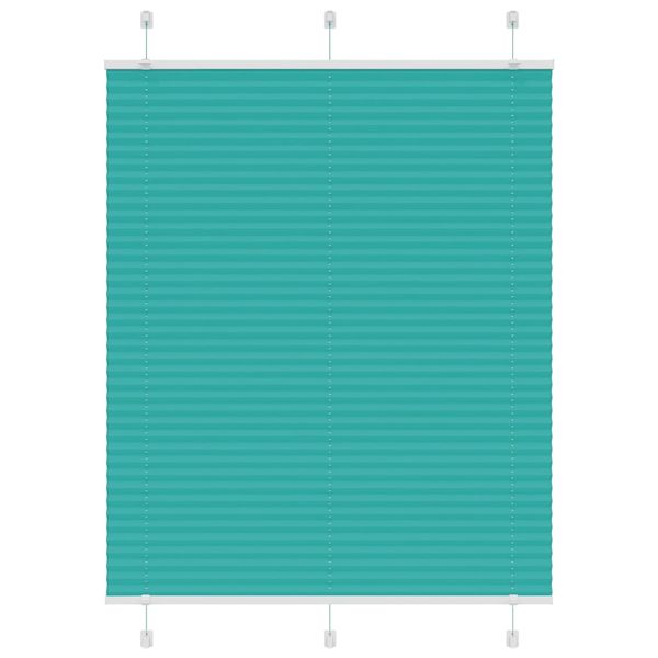 vidaXL Plisovaná roleta petrolejovo zelená 110x100 cm šírka látky 109,4 cm polyester