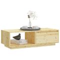 vidaXL Konferenčný stolík 110x50x33,5 cm jedľový masív