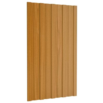 vidaXL Strešný panel 12 pcs Prírodná 80 x 45 cm Pozinkovaná oceľ