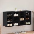 vidaXL Skriňa na topánky 103 x 30 x 51 cm Kompozitné drevo Čierny dub