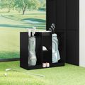 vidaXL Golfová skriňa Jednofarebný Čierny dub 102 x 45 x 85,5 cm