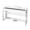 Digitálne piano Kruger&Matz KMDP-135-WH drevený stojan biely lesk