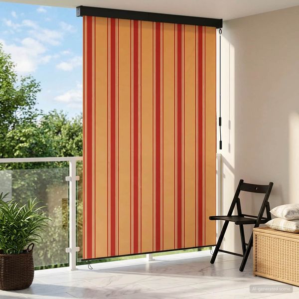 vidaXL Roleta Viacfarebný 100 x 250 cm Textil a hliník