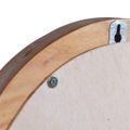 vidaXL Nástenné zrkadlo 60 cm teakové okrúhle