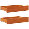 vidaXL Zásuvky pod posteľ 2 ks voskové 85x55x17 cm masívna borovica