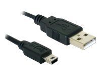 Kábel USB - USB (M) do mini-USB typ B (M) - 1 m
