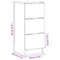 vidaXL Komoda dub artisan 30x30x70 cm spracované drevo