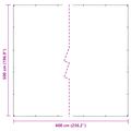 vidaXL Pokrytie rastlín Priehľadná 5 x 6 m PVC