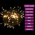 vidaXL 60-dielna sada vianočných gúľ+špic a 150 LED, zlato bronzová