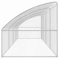 vidaXL Psí kennel 4 ks Strieborná 8 x 2 x 2 m Pozinkovaná oceľ