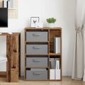 vidaXL Servírovacia skriňa Staré drevo 60 x 33,5 x 84 cm