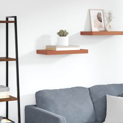 vidaXL Stenná polica Nástenný Červená 50 x 23 x 4 cm Kompozitné drevo