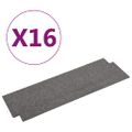 vidaXL Kobercové podlahové dlaždice 16 ks 4 m² 25x100 cm sivé