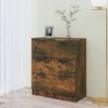 vidaXL Komoda dymový dub 60x30x70 cm spracované drevo