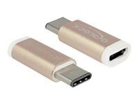 USB adaptér - USB-C (M) na Micro USB typ B (F) - USB 3.1 - medená