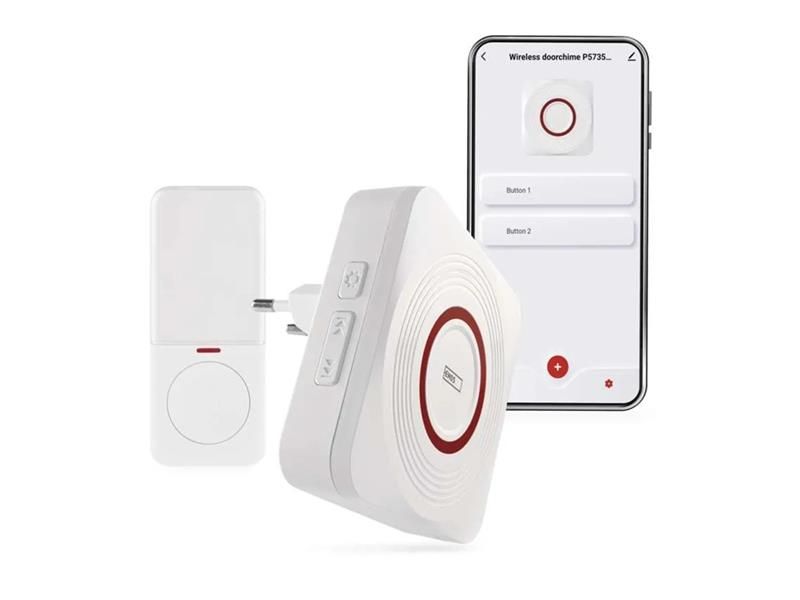 GoSmart domový bezdrôtový zvonček P5735WS do zásuvky s WiFi
