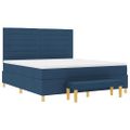 vidaXL Posteľ s pružinovým rámom Modrá 200 x 180 cm látka