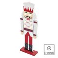 LED drevený luskáčik, 29 cm, 1× CR2032, vnútorný, teplá biela