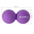 Dvojitá masážna lopta HMS BLC02 fialová - Lacrosse Ball