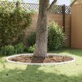 vidaXL Obrubník trávnika 20 ks 103 x 10 cm Oceľ Biela