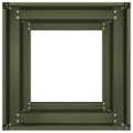 VidaXL kvetináč Olive Green 40x40x80 cm Oceľ valcovaná za studena