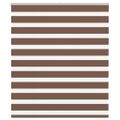 vidaXL Zebra roleta hnedá 125x100 cm šírka látky 120,9 cm polyester