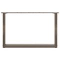 vidaXL Nohy konferenčného stolíka v tvare U, 2 ks, prírodná oceľ, 70 x (42-43) cm, oceľ