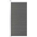 vidaXL Plotový panel WPC 95x186 cm sivý
