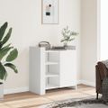 vidaXL Komoda biela 73,5x35x75 cm kompozitné drevo