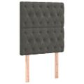 vidaXL Posteľný rám boxspring s matracom tmavosivý 80x200 cm zamat