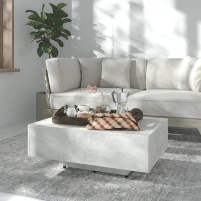 vidaXL Konferenčný stolík, betónovo sivý 85x55x31 cm, kompozitné drevo