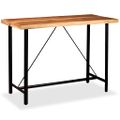 vidaXL Barový stolík, akáciový masív 150x70x107 cm