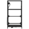 vidaXL Nočný stolík Čierny dub 40 x 27 x 76 cm Kompozitné drevo