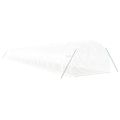 vidaXL Fóliovník s oceľovým rámom biely 72 m² 24x3x2 m