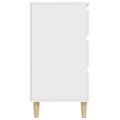 vidaXL Komoda biela 60x35x70 cm spracované drevo