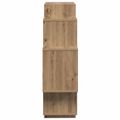 vidaXL Stenná polica Dub artisan 90 x 25 x 90 cm Kompozitné drevo