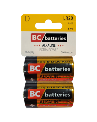 BC LR20 AM1 Alkalická batéria - Extra power 2ks BLISTR 1,5V