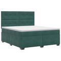 vidaXL Posteľ boxspring s matracom Tmavozelená 140 x 200 cm Zamat