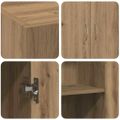 vidaXL Kancelársky kabinet Dub artisan 70 x 32 x 77.5 cm