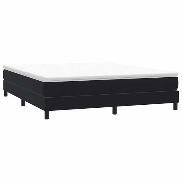 vidaXL Posteľný rám boxspring bez matracom čierny 180x210 cm zamat