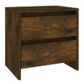 vidaXL Nočné stolíky 2 ks údený dub 45x34,5x44,5 cm drevotrieska