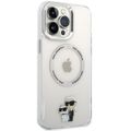 Puzdro Karl Lagerfeld pre iPhone 13 Pro Max 6,7" KLHMP13XHNKCIT priehľadné tvrdé puzdro Magsafe IML NFT Karl & Choupette