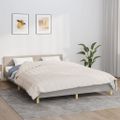 vidaXL Záťažová prikrývka bledokrémová 220x230 cm 11 kg látka