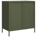 vidaXL Komoda olivovozelená 68x39x73,5 cm oceľ valcovaná za studena