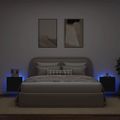 vidaXL TV nástenné skrinky s LED svetlami 2 ks čierne 40,5x35x40 cm