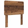 vidaXL Rám postele Staré drevo 90 x 190 cm Masívne borovicové drevo
