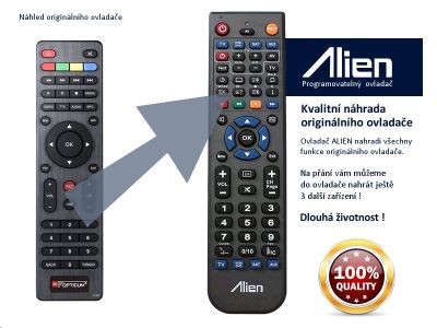 Diaľkový ovládač ALIEN Opticum TERRA HD 265 PLUS - náhrada